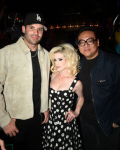 LOS ANGELES, CALIFORNIA - MAY 10: (L-R) Cameron Fordham, Kelly Osbourne and Daniel Nguyen attend Beacher Fest Presents: Beacher's Madhouse 2025 on May 10, 2025 in Los Angeles, California. (Photo by Vivien Killilea/Getty Images for Beacher Fest Presents: Beacher's Madhouse 2025)